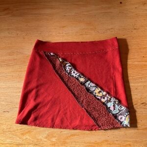 Red Mini Skirt by Flutterby Butterfly